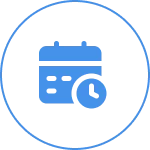 Calendar and clock icon